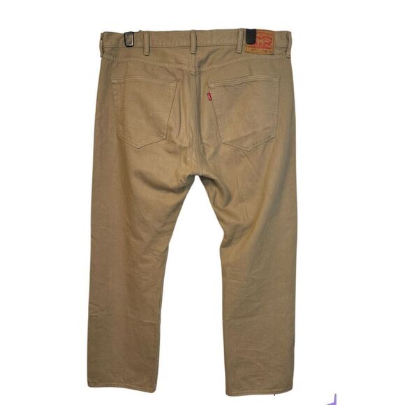 Levi’s 501 Men’s Khaki Jeans 5-Pocket Sz. 40/30 - Picture 3 of 8